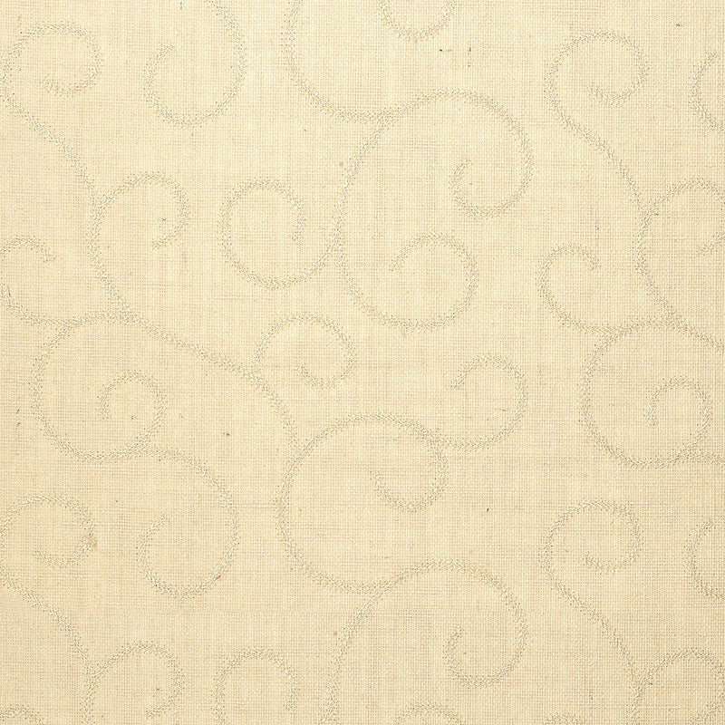 Schumacher Wallpaper 5003540 Adhafera Scroll Oatmeal