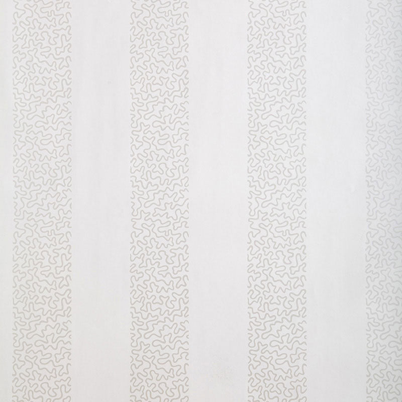Schumacher Wallpaper 5004570 Beekman Stripe Pearl