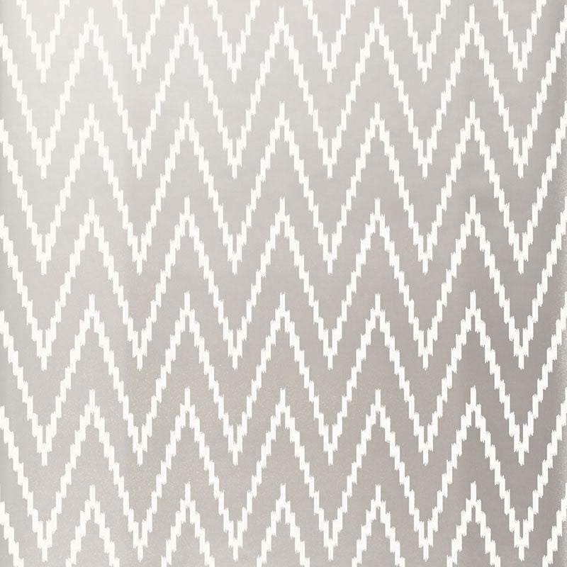 Schumacher Wallpaper 5005993 Kasari Ikat Silver
