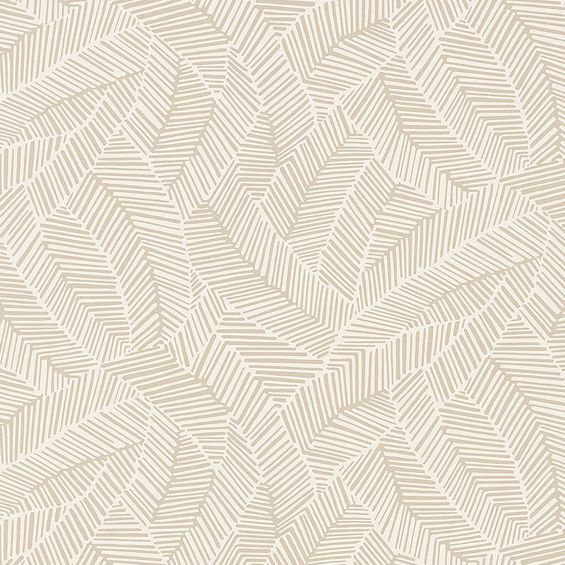 Schumacher Wallpaper 5007530 Abstract Leaf Linen