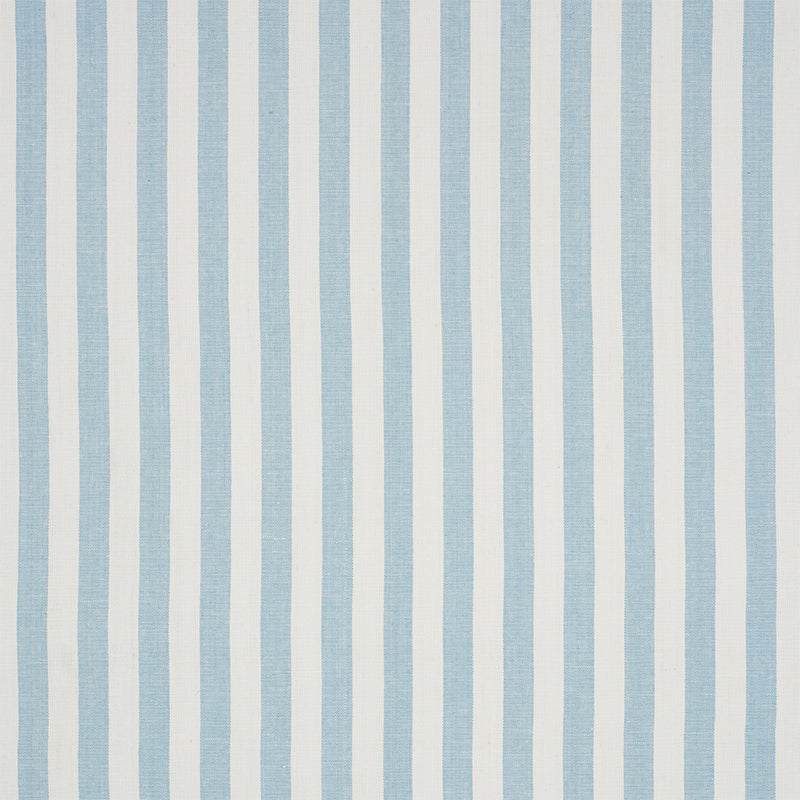 Schumacher Wallpaper 5010253 Linen Stripe Sky