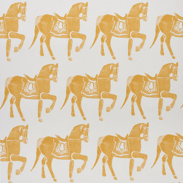 Schumacher Wallpaper 5011131 Marwari Horse Mustard