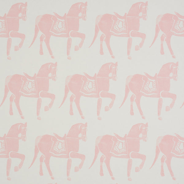 Schumacher Wallpaper 5011132 Marwari Horse Pink