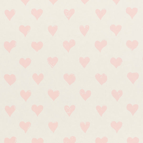 Schumacher Wallpaper 5011160 Hearts Pink - Inside Stores 
