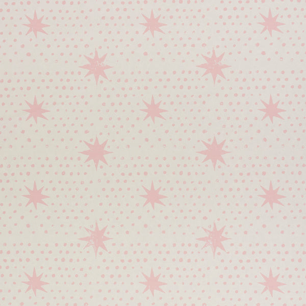 Schumacher Wallpaper 5011172 Spot & Star Pink - Inside Stores 