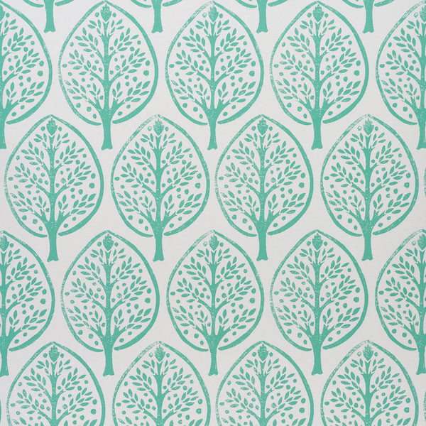 Schumacher Wallpaper 5011180 Tree Seaglass
