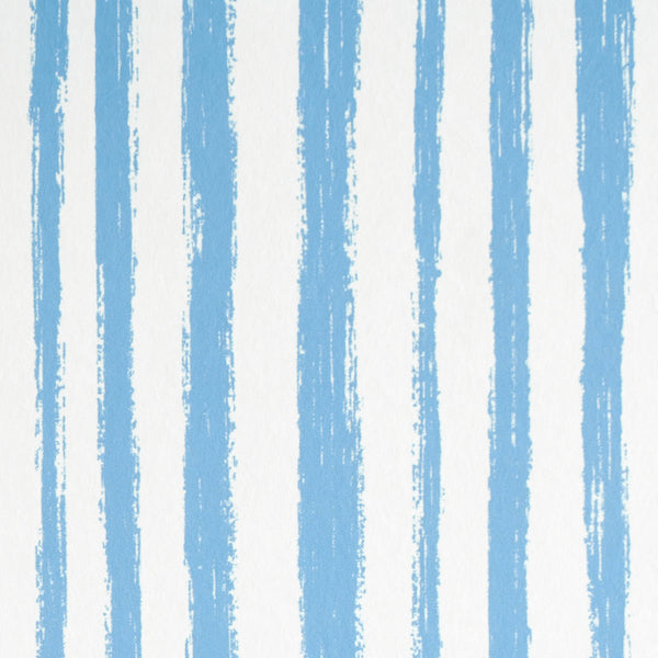 Schumacher Wallpaper 5011541 Sketched Stripe Blue