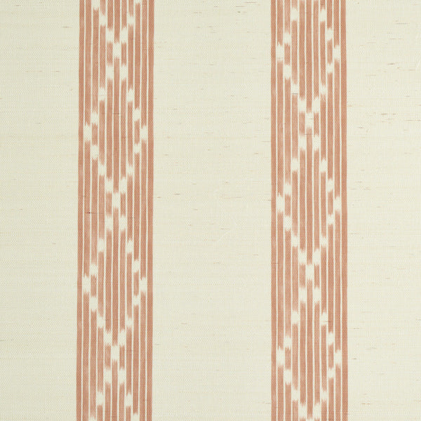 Schumacher Wallpaper 5011810 Sequoia Stripe Sisal Russet