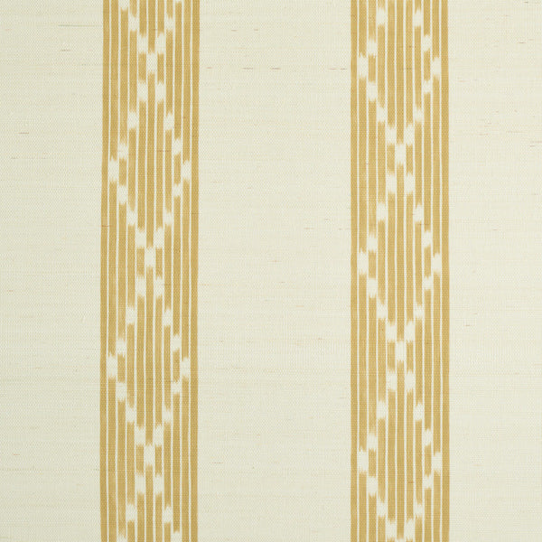 Schumacher Wallpaper 5011811 Sequoia Stripe Sisal Ochre