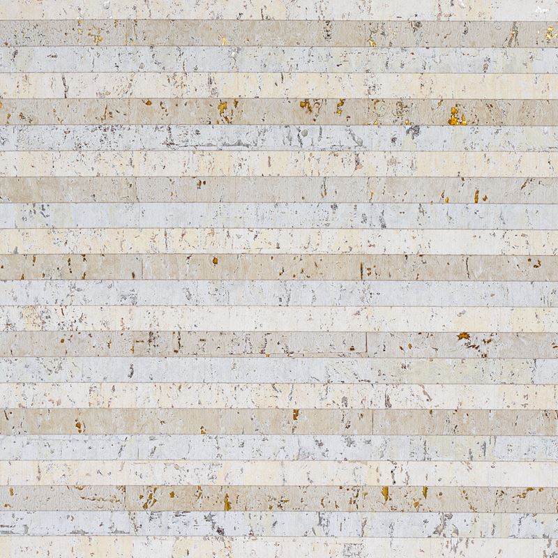 Schumacher Wallpaper 5013000 Cork Stripe White
