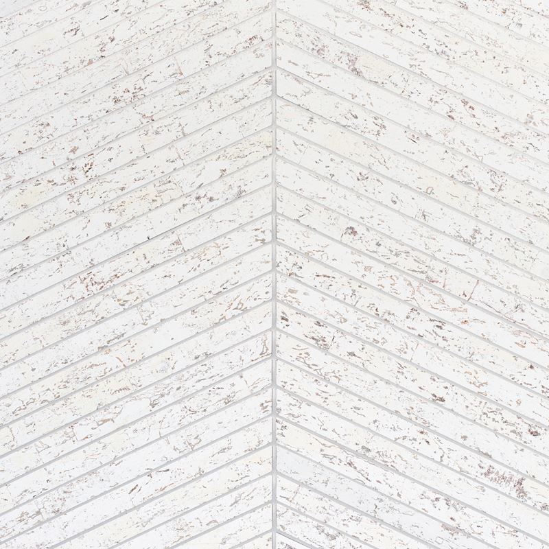 Schumacher Wallpaper 5013010 Cork Herringbone White
