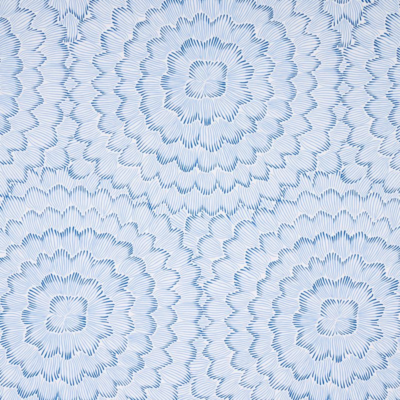 Schumacher Wallpaper 5013820 Feather Bloom Blue