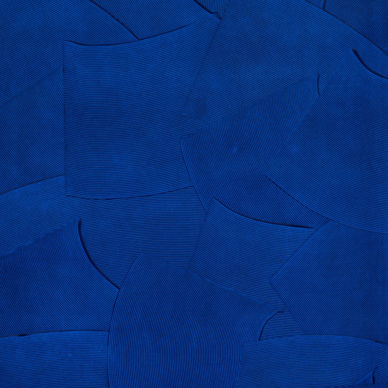 Schumacher Wallpaper 5013950 Hand Combed Plaster Yves Blue