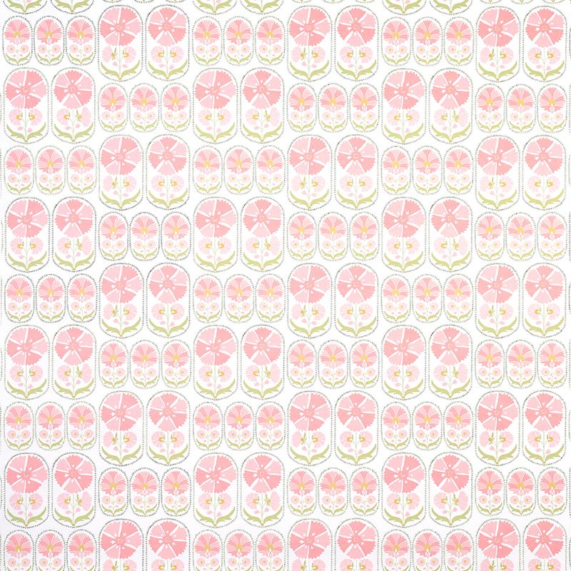 Schumacher Wallpaper 5014112 Anjuna Floral Blush