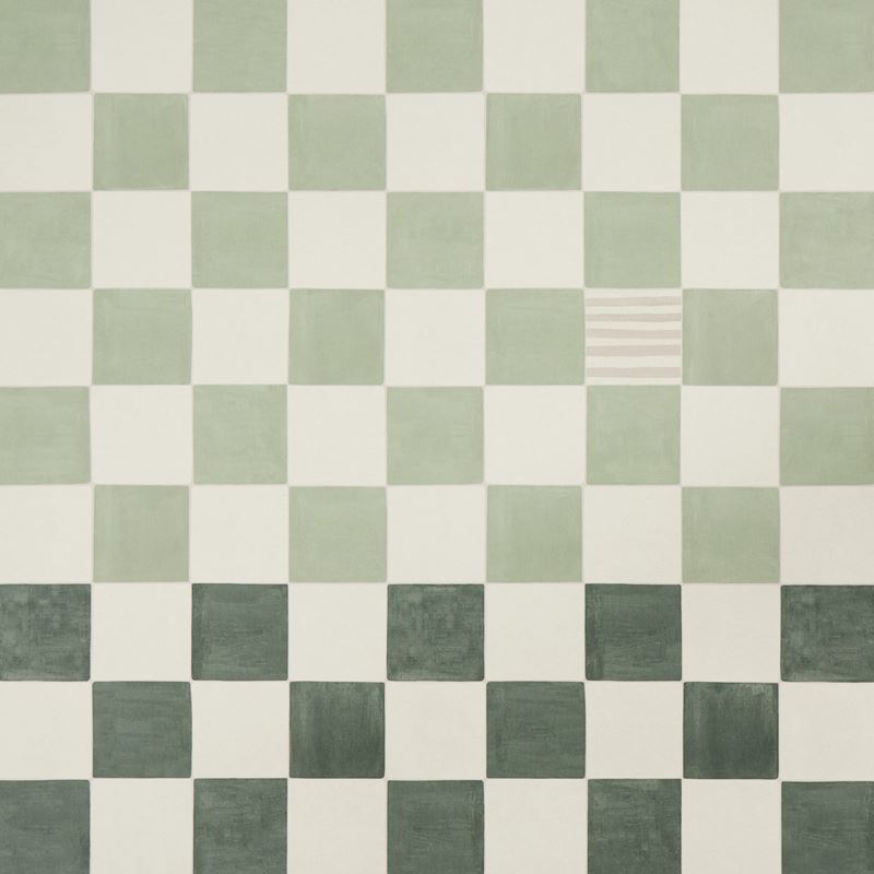 Schumacher Wallpaper 5014262 Gambit Panel Sage & Deep Green