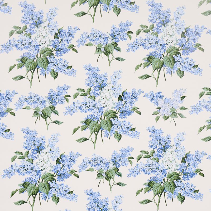 Schumacher Wallpaper 5014311 Proust's Lilacs Blue