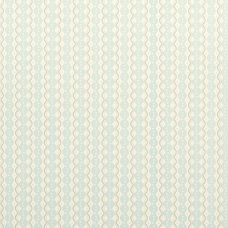 Schumacher Wallpaper 5015070 Centipede Stripe Icing Blue