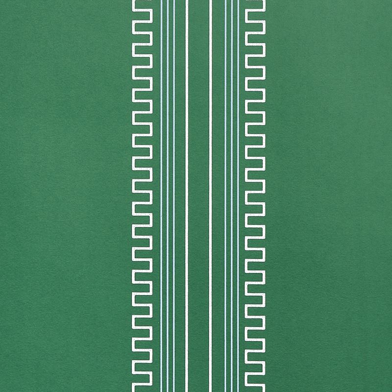 Schumacher Wallpaper 5015142 Greco Stripe Green