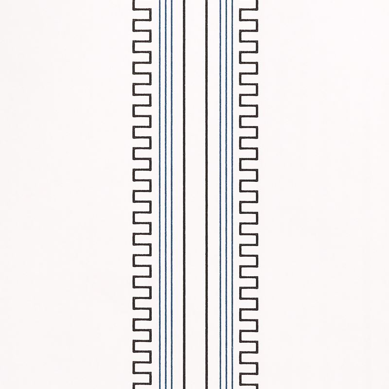 Schumacher Wallpaper 5015143 Greco Stripe Ivory