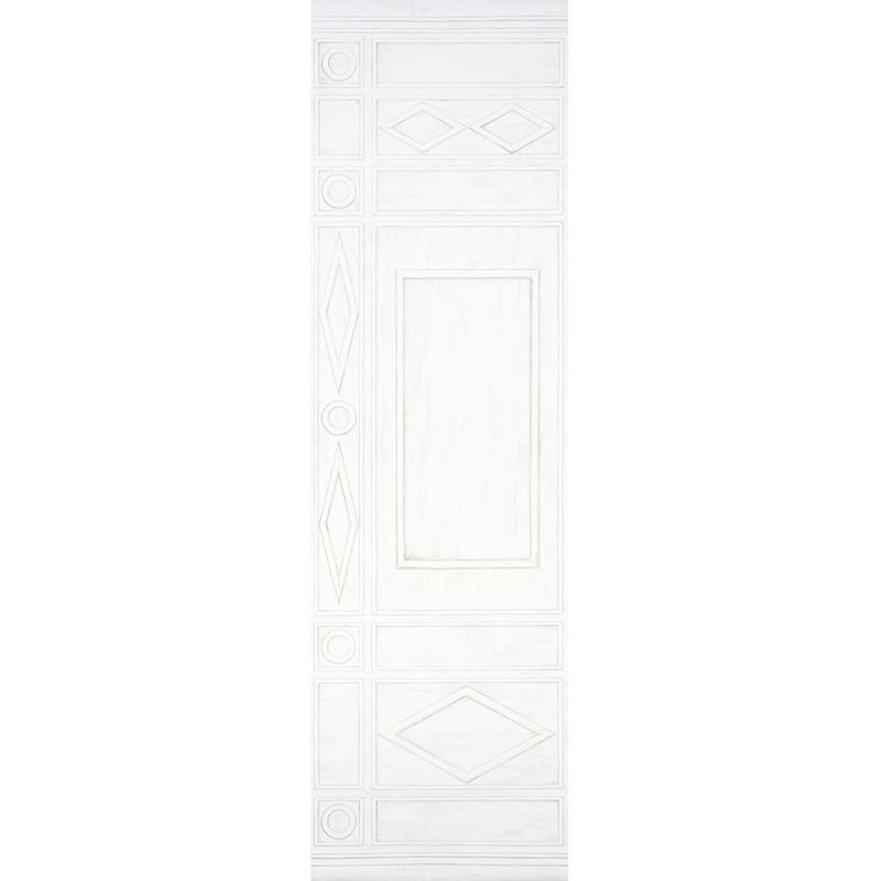 Schumacher Wallpaper 5015170 Swedish Manor Panel A White