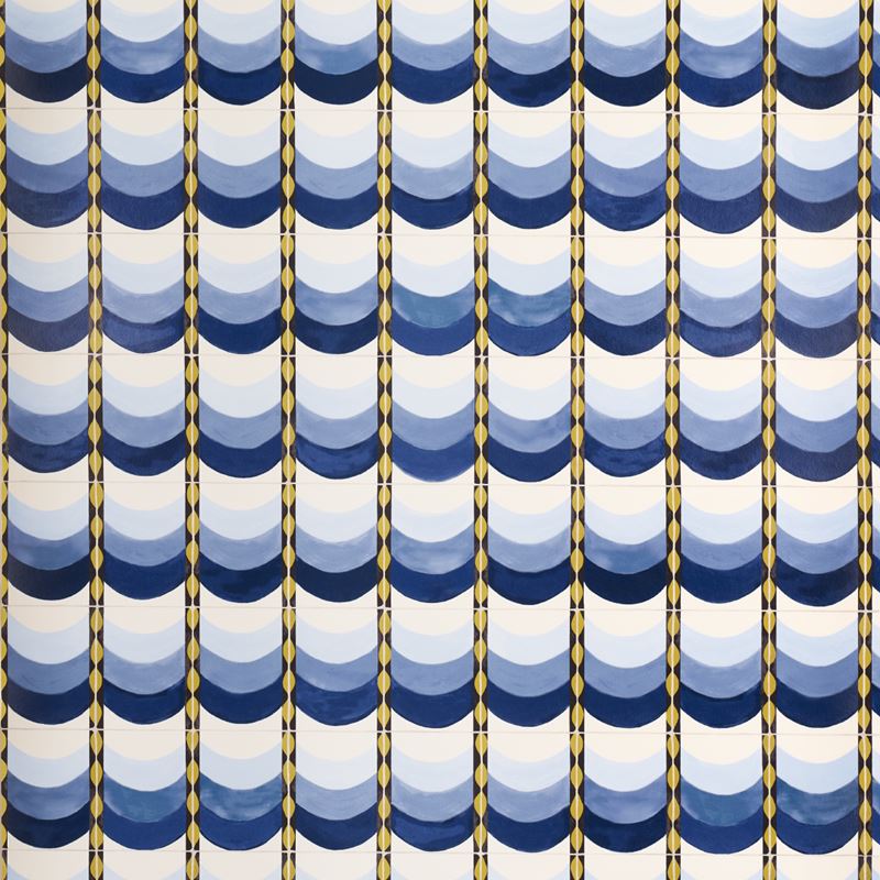 Schumacher Wallpaper 5015350 Sintra Blue