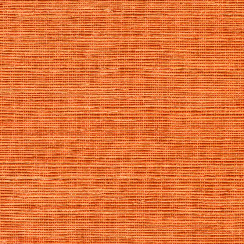 Phillip Jeffries Wallpaper 5279 Manila Hemp Tangerine