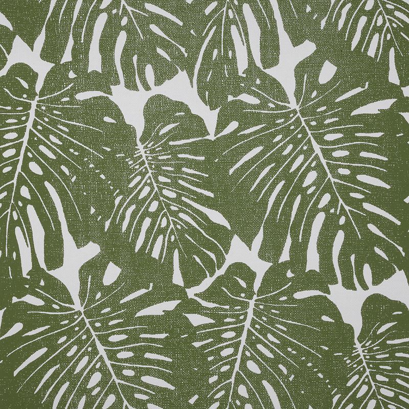 Phillip Jeffries Wallpaper 5336 Jacks Jungle Palm on White Paperweave
