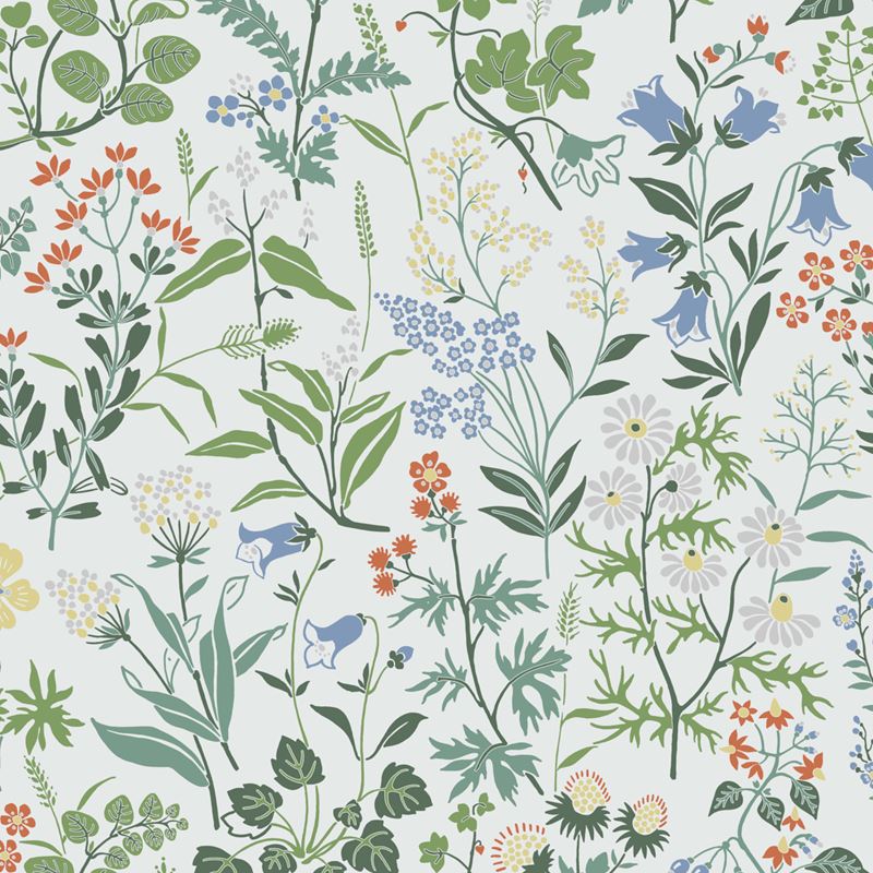 Schumacher Wallpaper 5475 Flora Ivory
