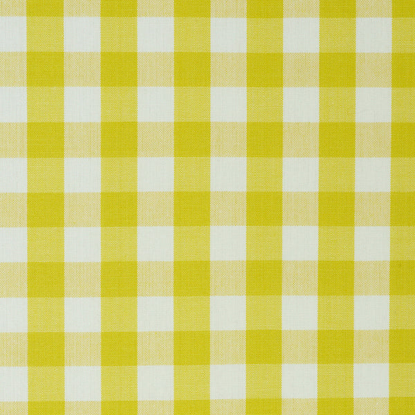Schumacher Fabric 63069 Elton Cotton Check Yellow