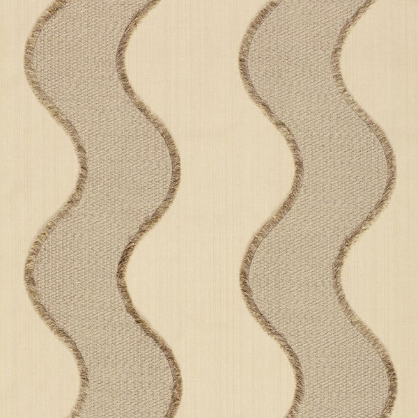 Schumacher Fabric 63700 Wavelength Sandstone