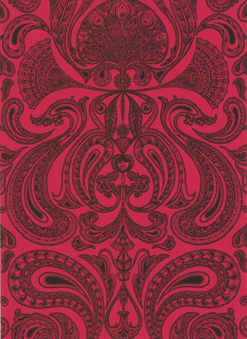 Cole & Son Wallpaper 66/1008.CS Malabar Red/Bla