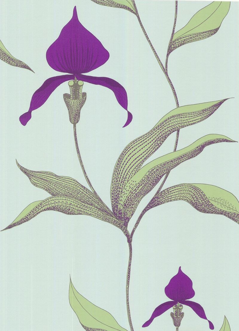Cole & Son Wallpaper 66/4027.CS Orchid Turquoi