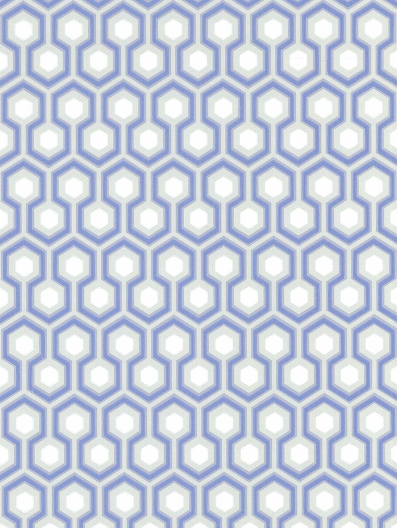 Cole & Son Wallpaper 66/8054.CS Hicks' Hexagon Blue/Gr