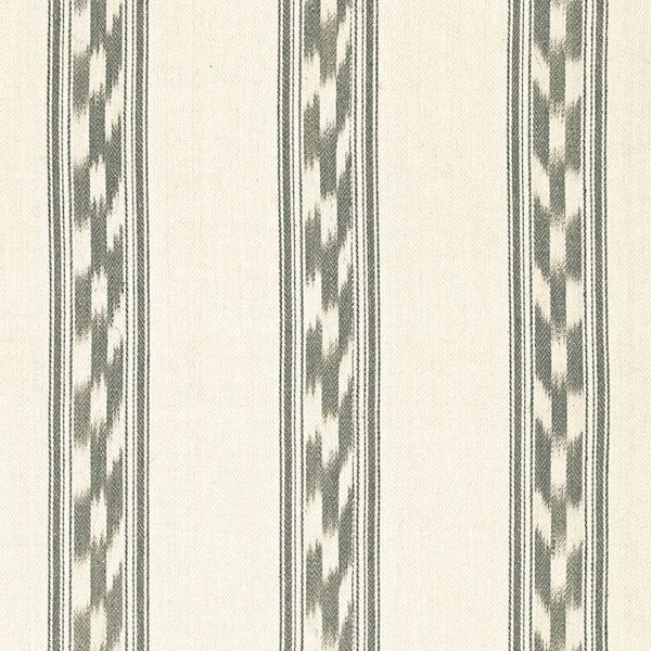 Schumacher Fabric 67512 Mojave Ikat Stripe Slate
