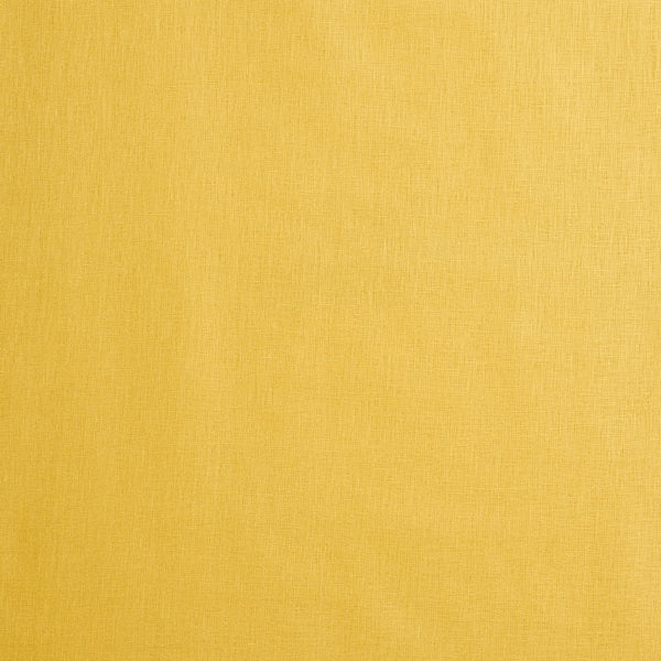 Schumacher Fabric 69367 Lange Glazed Linen Yellow