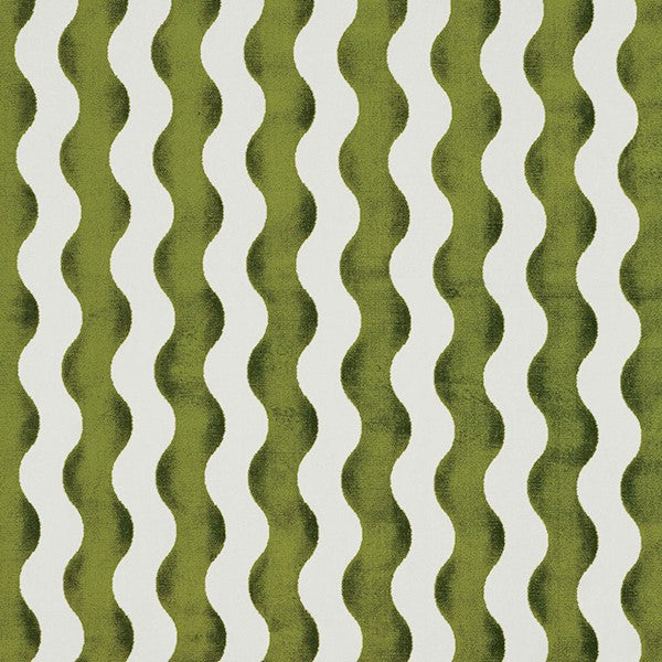 Schumacher Fabric 69422 The Wave Lettuce