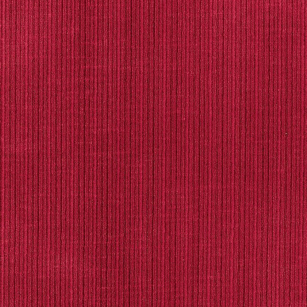 Schumacher Fabric 69774 Antique Strie Velvet Scarlet