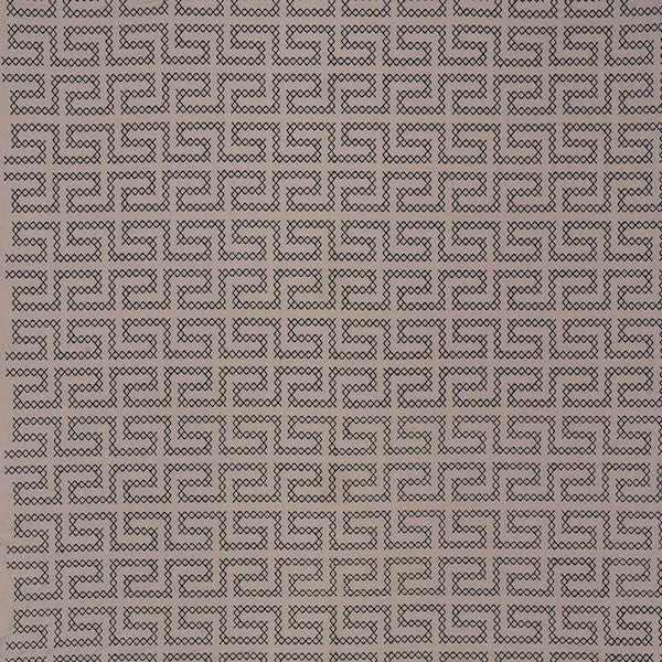 Schumacher Fabric 70232 A Maze Embroidery Stone