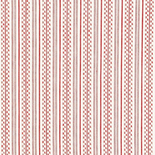 Schumacher Fabric 71415 Jack Stripe Red