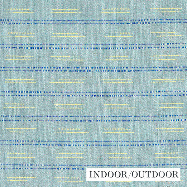 Schumacher Fabric 78580 Ainsley Stripe Indoor/Outdoor Sky