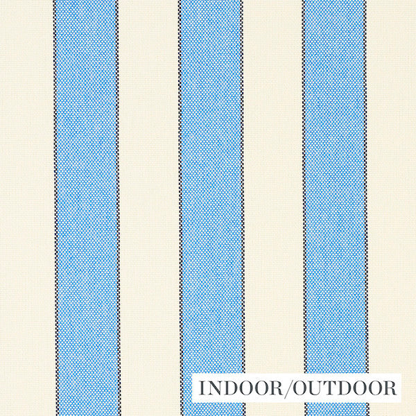 Schumacher Fabric 79050 Blumont Stripe Indoor/Outdoor Blue
