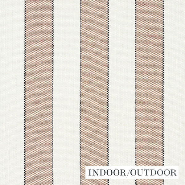 Schumacher Fabric 79051 Blumont Stripe Indoor/Outdoor Stone