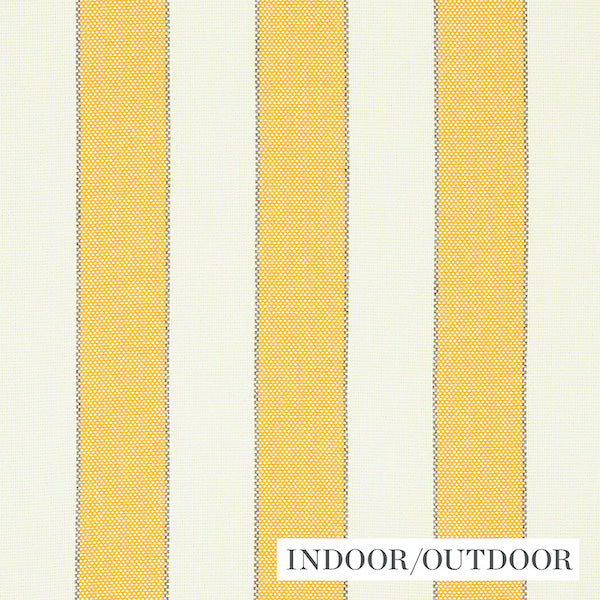 Schumacher Fabric 79052 Blumont Stripe Indoor/Outdoor Yellow