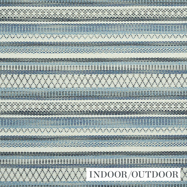Schumacher Fabric 79190 Fremont Indoor/Outdoor Blue