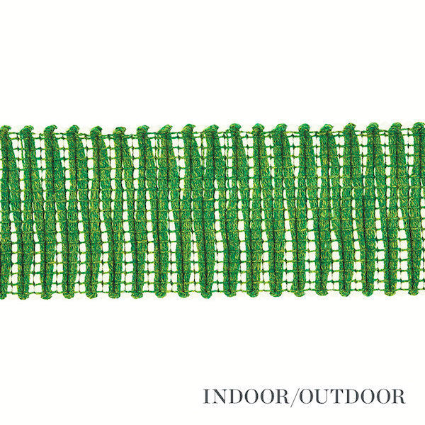 Schumacher Fabric Trim 79410 Pierce Tape Indoor/Outdoor Green