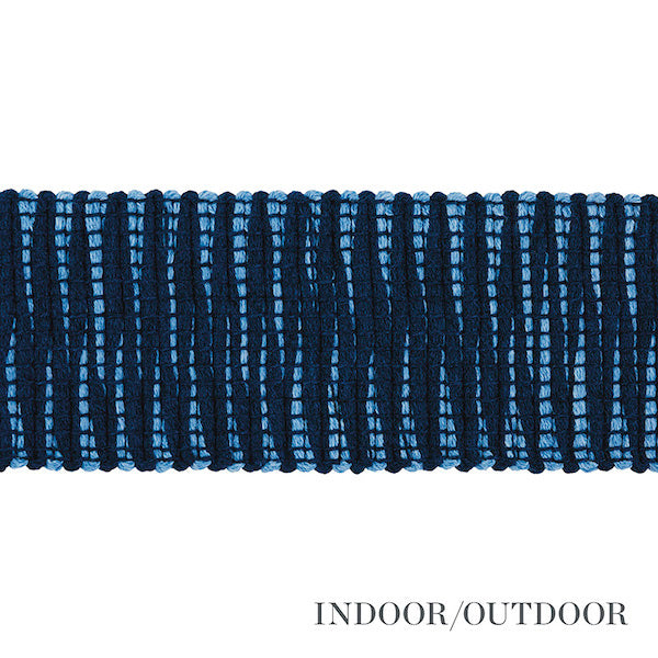 Schumacher Fabric Trim 79412 Pierce Tape Indoor/Outdoor Blue