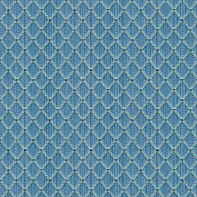Brunschwig & Fils Fabric 8012117.5 Amoy Trellis French Blue