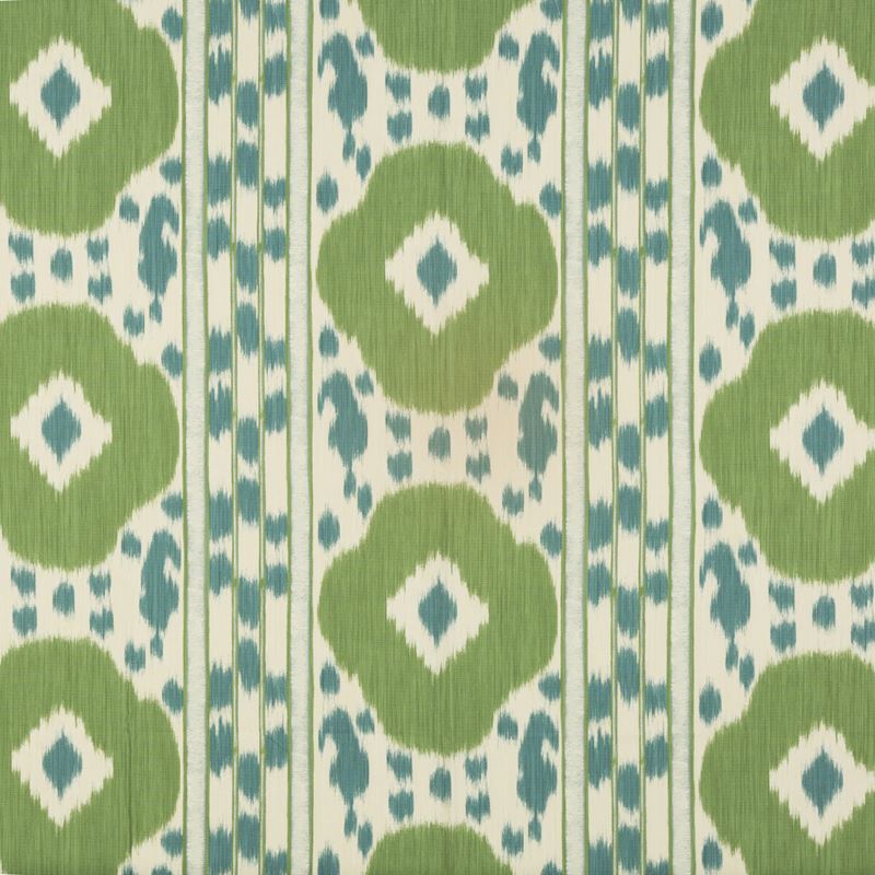 Brunschwig & Fils Fabric 8015178.133 Varkala Print Teal/Green