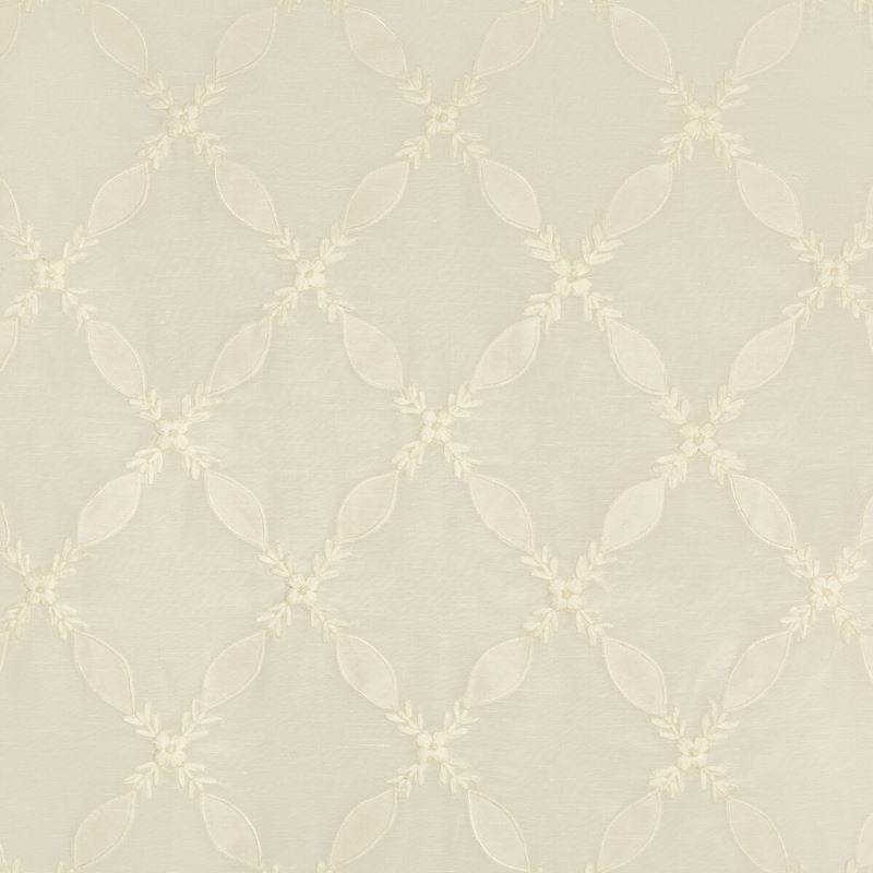 Brunschwig & Fils Fabric 8017114.101 Oliveira Sheer White