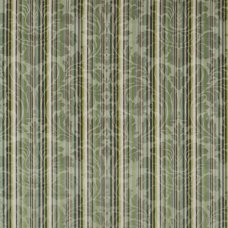 Brunschwig & Fils Fabric 8018109.135 E'toile Velvet Aqua/Palm